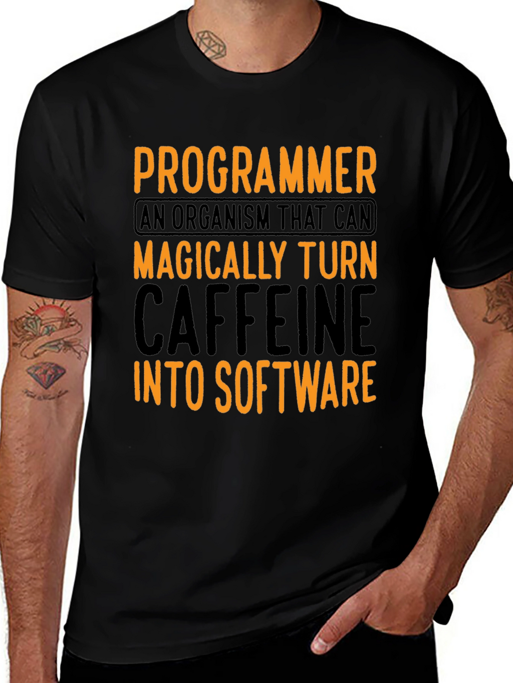Programmer Caffeine To Software Graphic T-Shirt