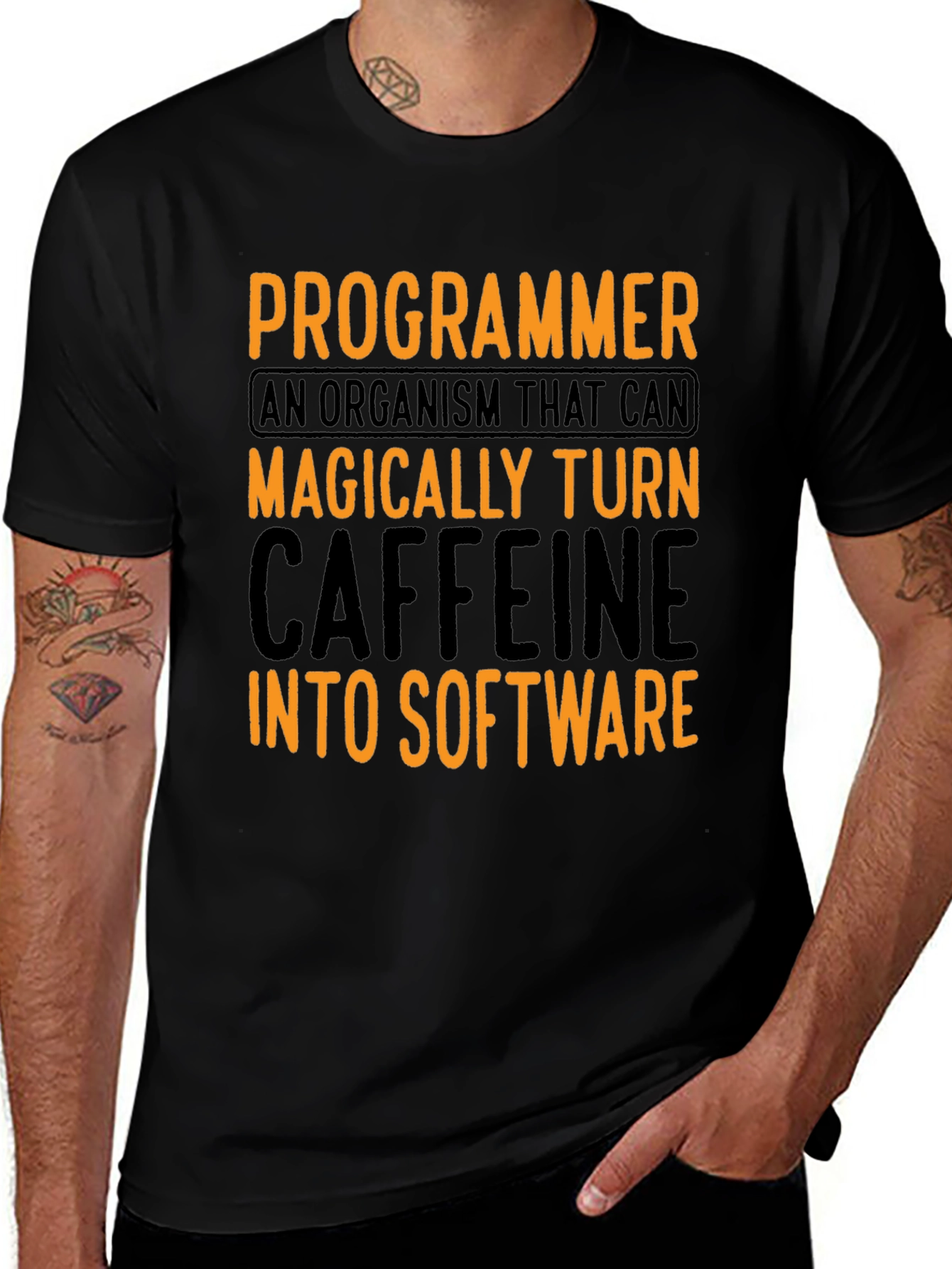 Programmer Caffeine To Software Graphic T-Shirt