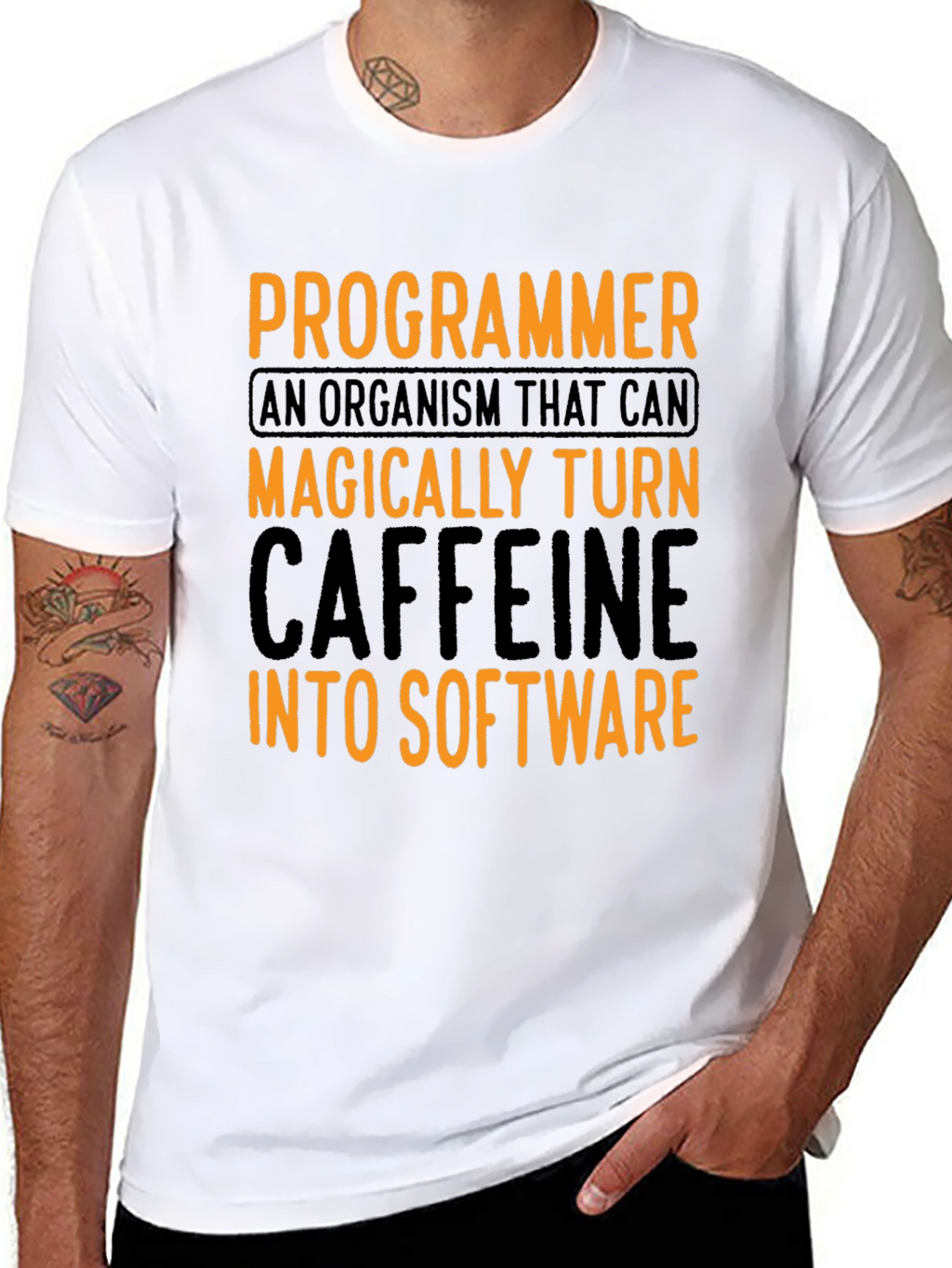 Programmer Caffeine To Software Graphic T-Shirt
