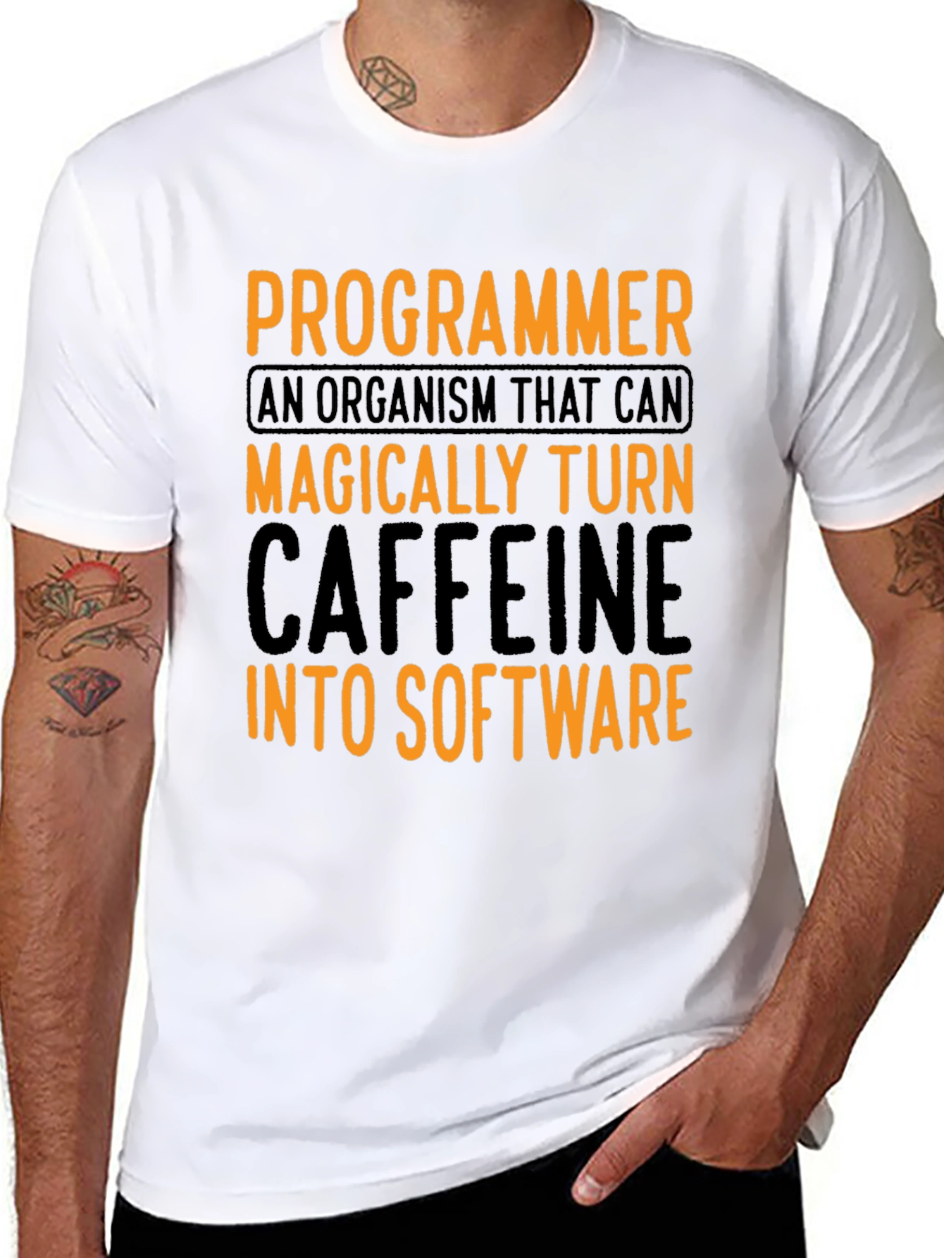 Programmer Caffeine To Software Graphic T-Shirt