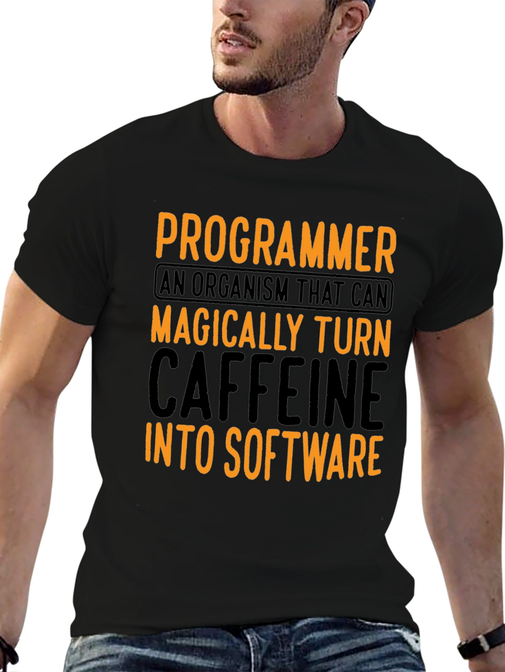 Programmer Caffeine To Software Graphic T-Shirt