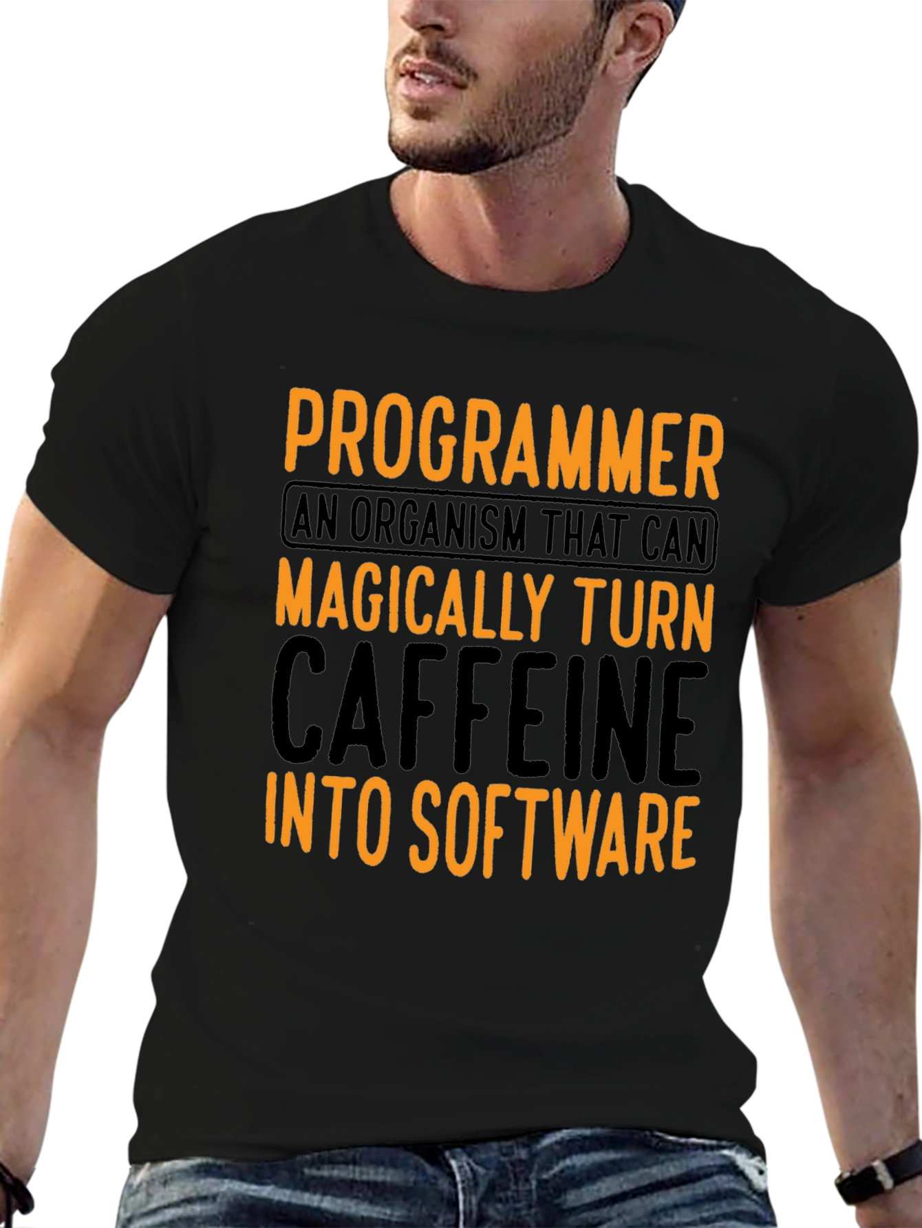 Programmer Caffeine To Software Graphic T-Shirt