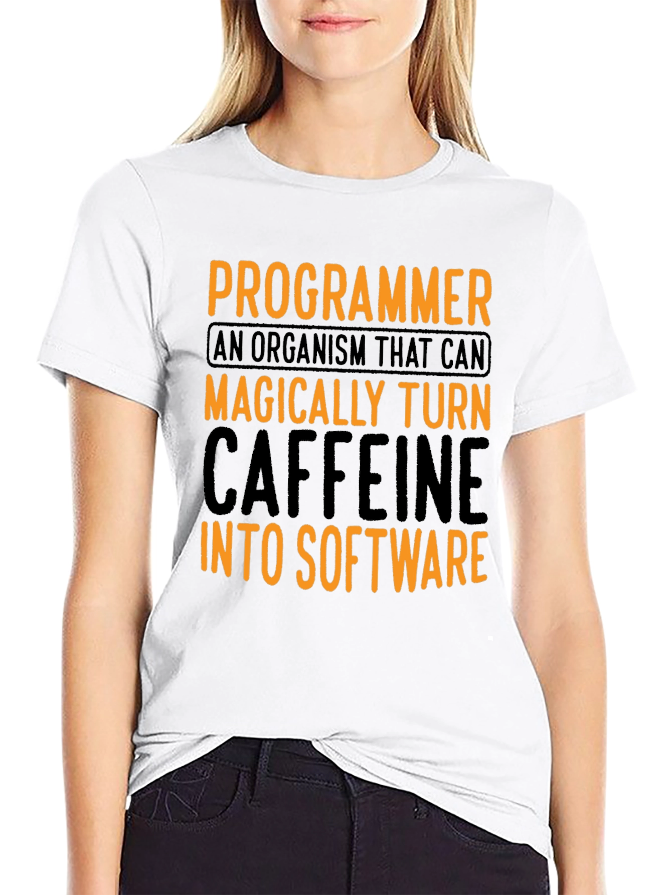 Programmer Caffeine To Software Graphic T-Shirt