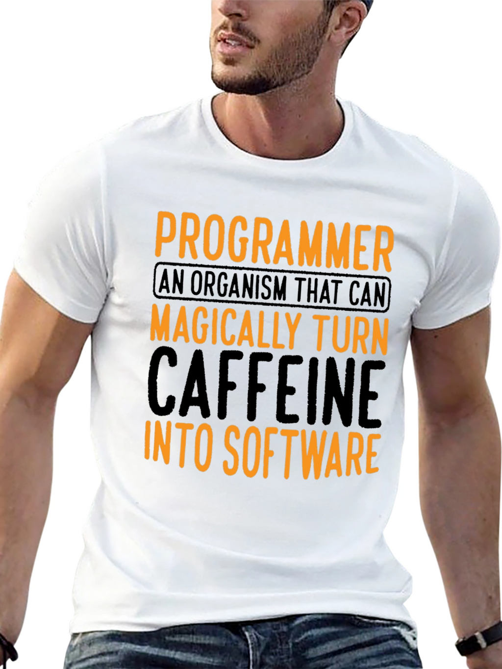 Programmer Caffeine To Software Graphic T-Shirt
