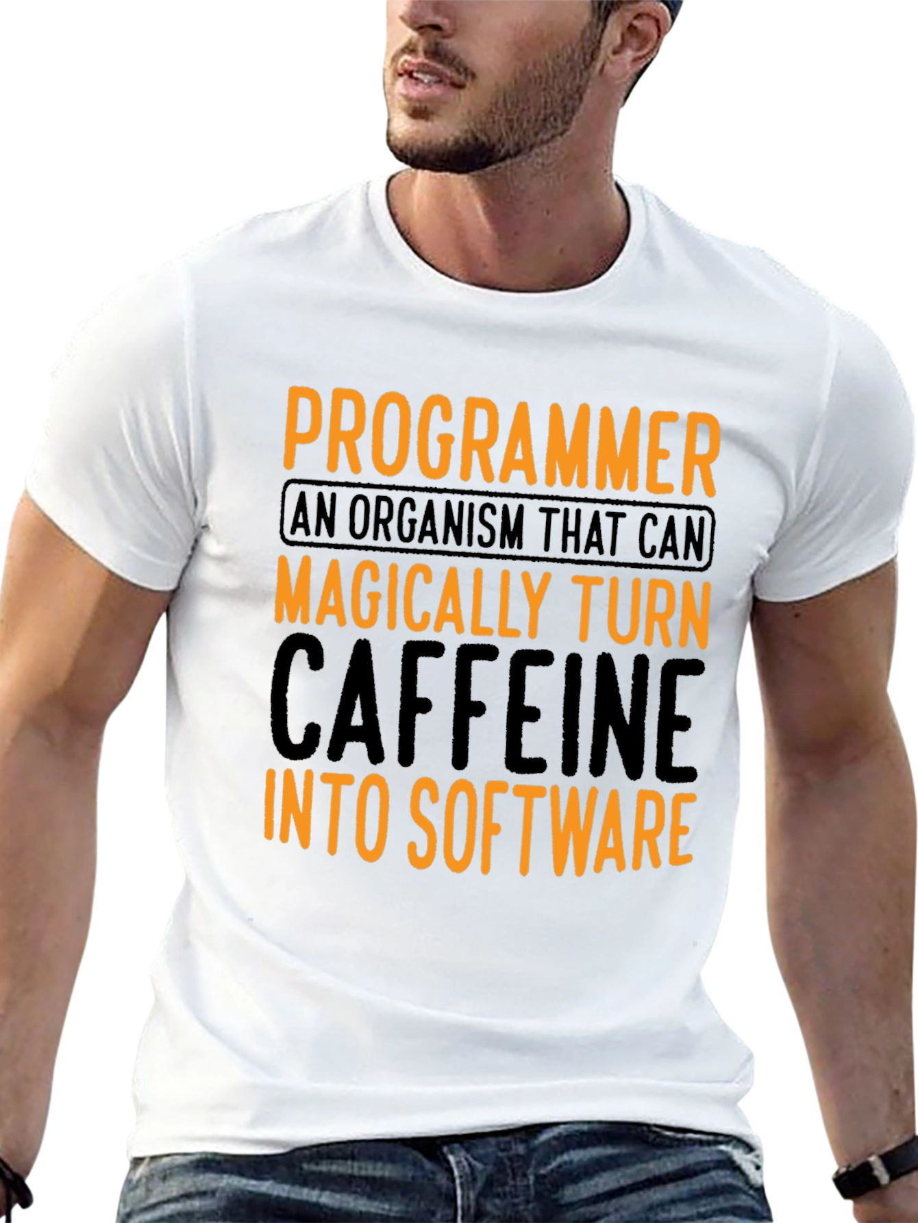 Programmer Caffeine To Software Graphic T-Shirt