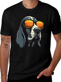 Cool Dog Sunglasses Graphic Tee - Unisex Style