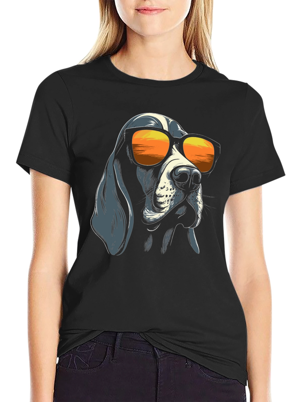 Cool Dog Sunglasses Graphic Tee - Unisex Style