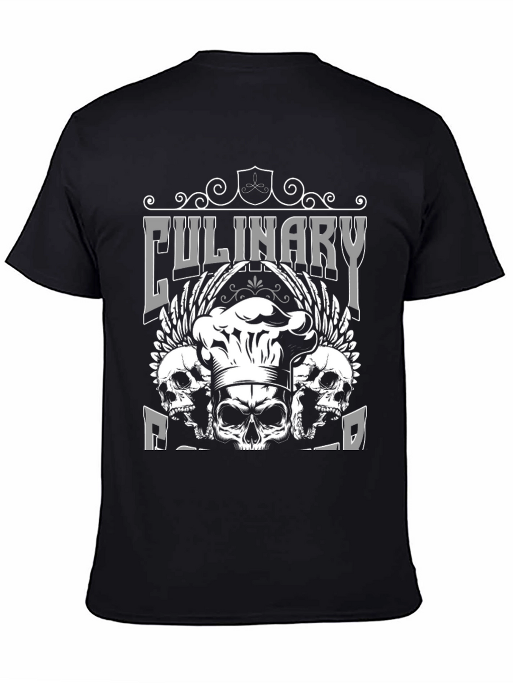 Culinary Rebel T-Shirt - Skull Chef Design