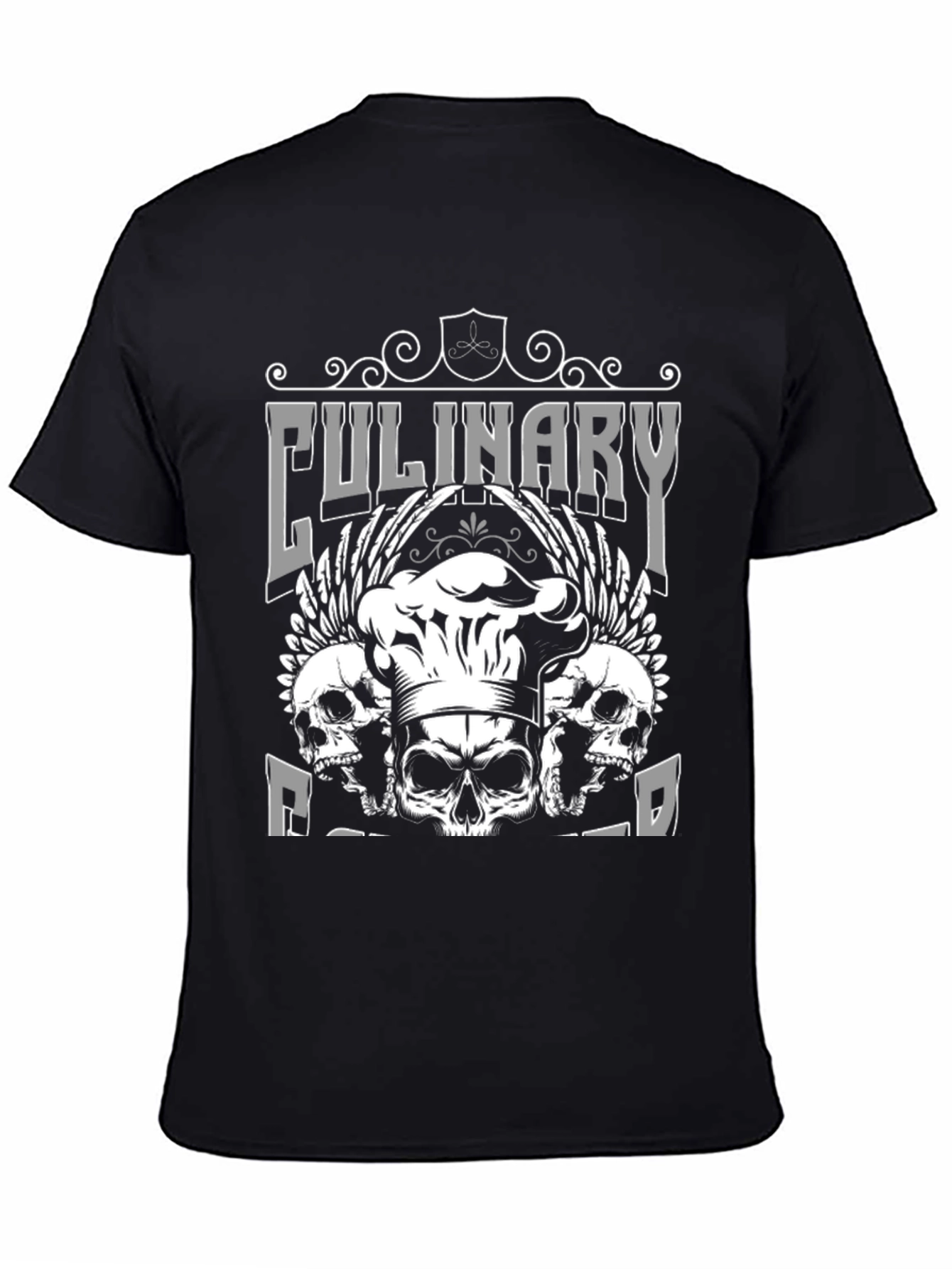 Culinary Rebel T-Shirt - Skull Chef Design
