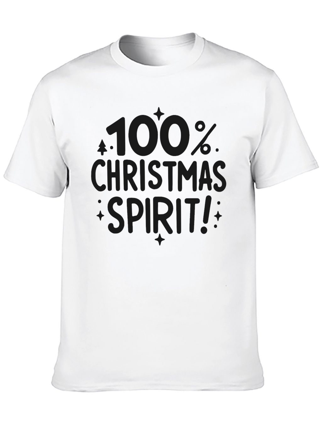 100% Christmas Spirit! Graphic Tee
