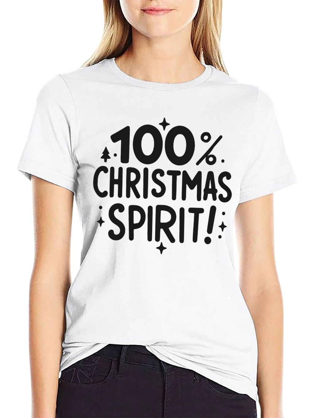 100% Christmas Spirit! Graphic Tee