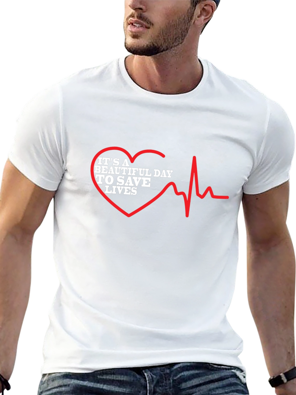 Its a Beautiful Day To Save Lives Graphic Tee