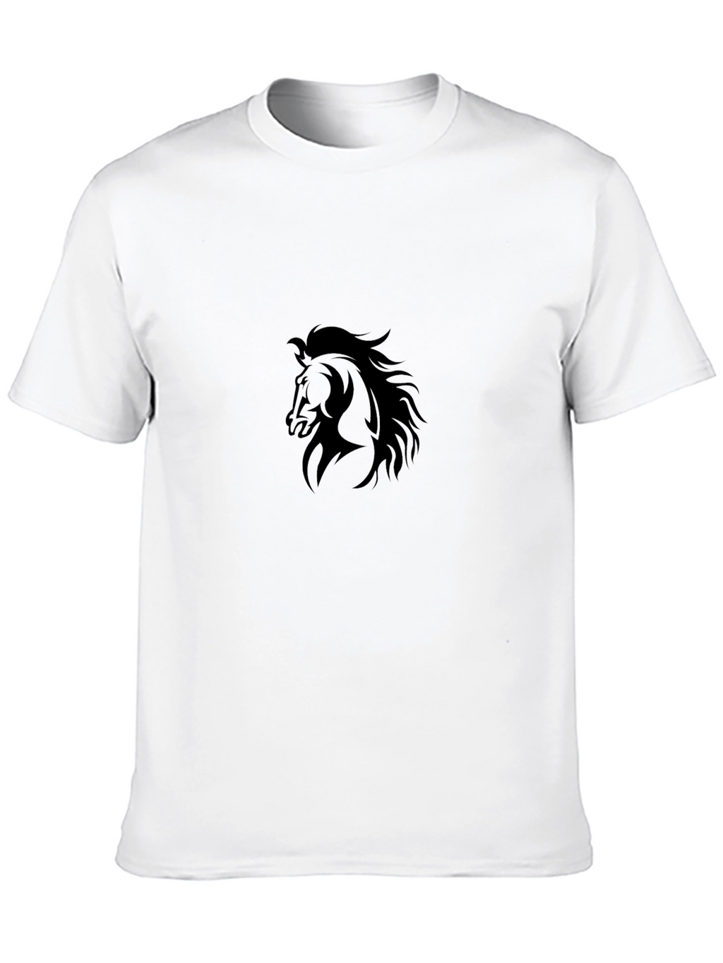 Black Horse Graphic Tee - Stylish Mens T-Shirt