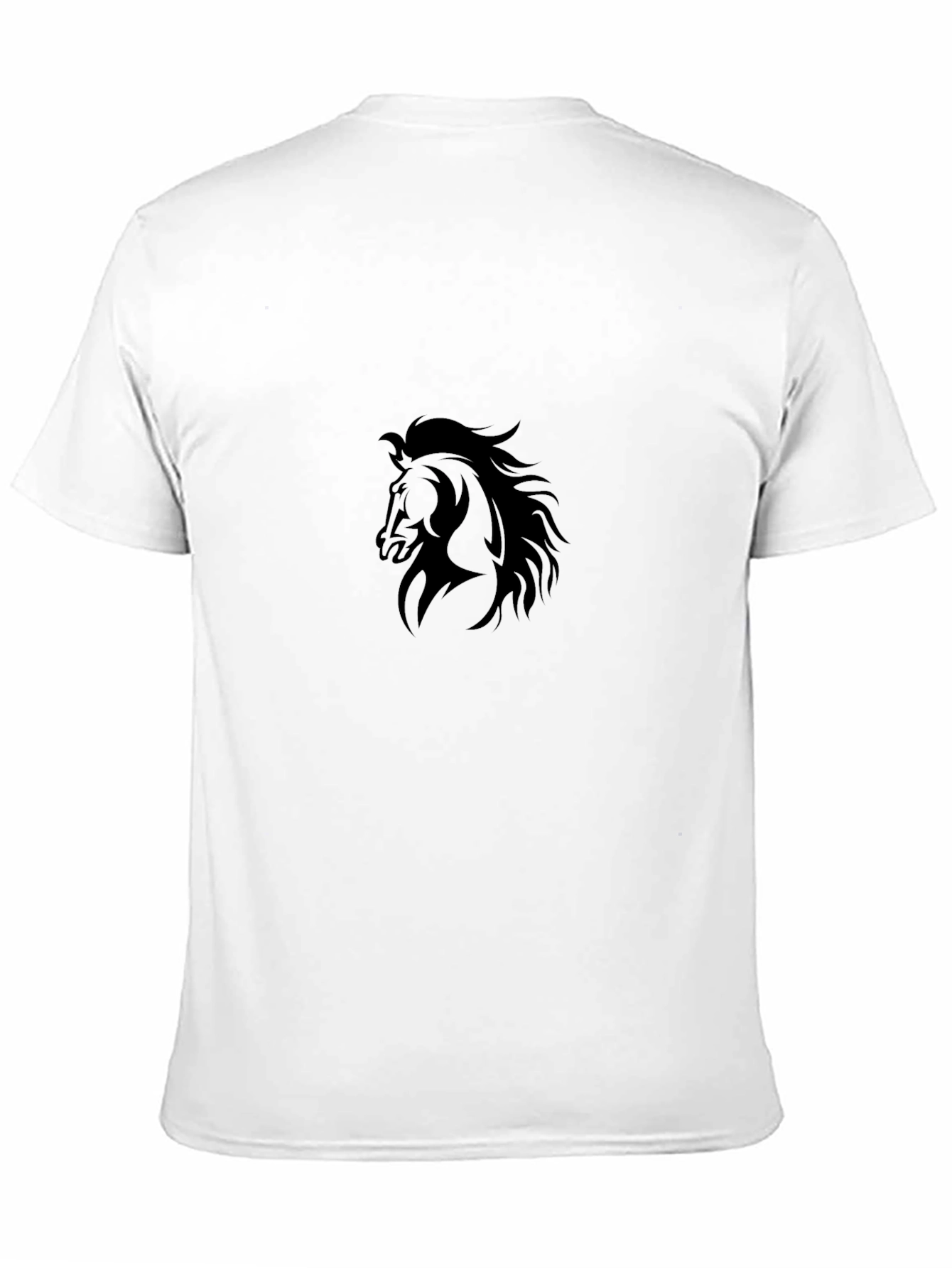 Black Horse Graphic Tee - Stylish Mens T-Shirt