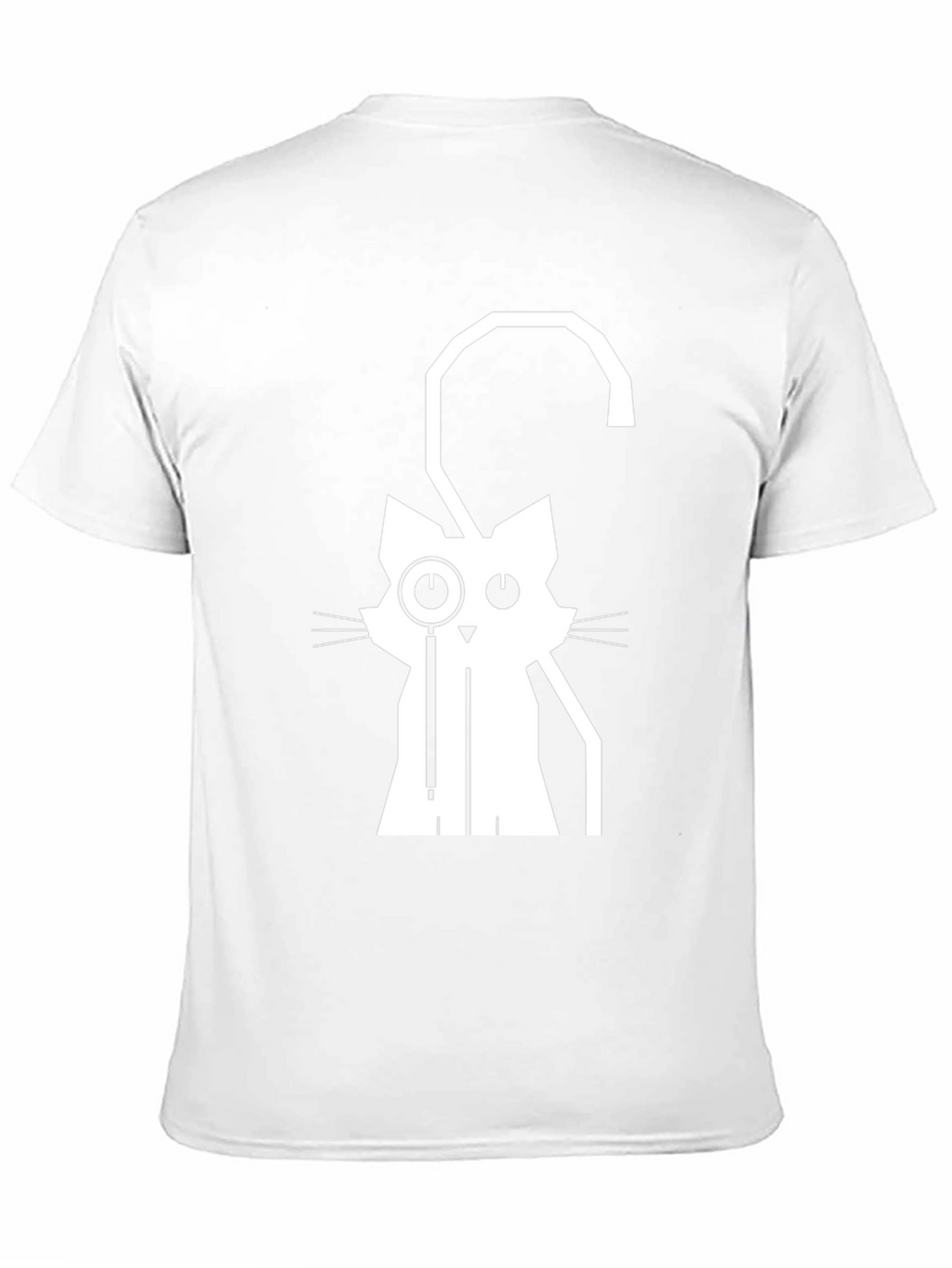 Monocle Cat Graphic Tee - Black