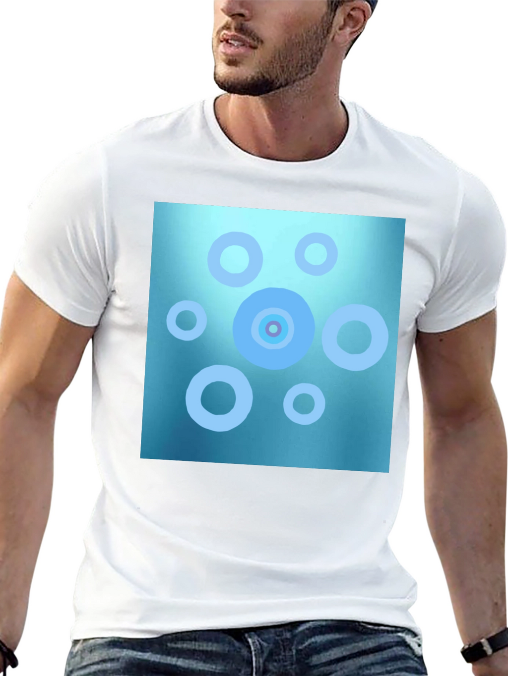 Abstract Circle Pattern T-Shirt