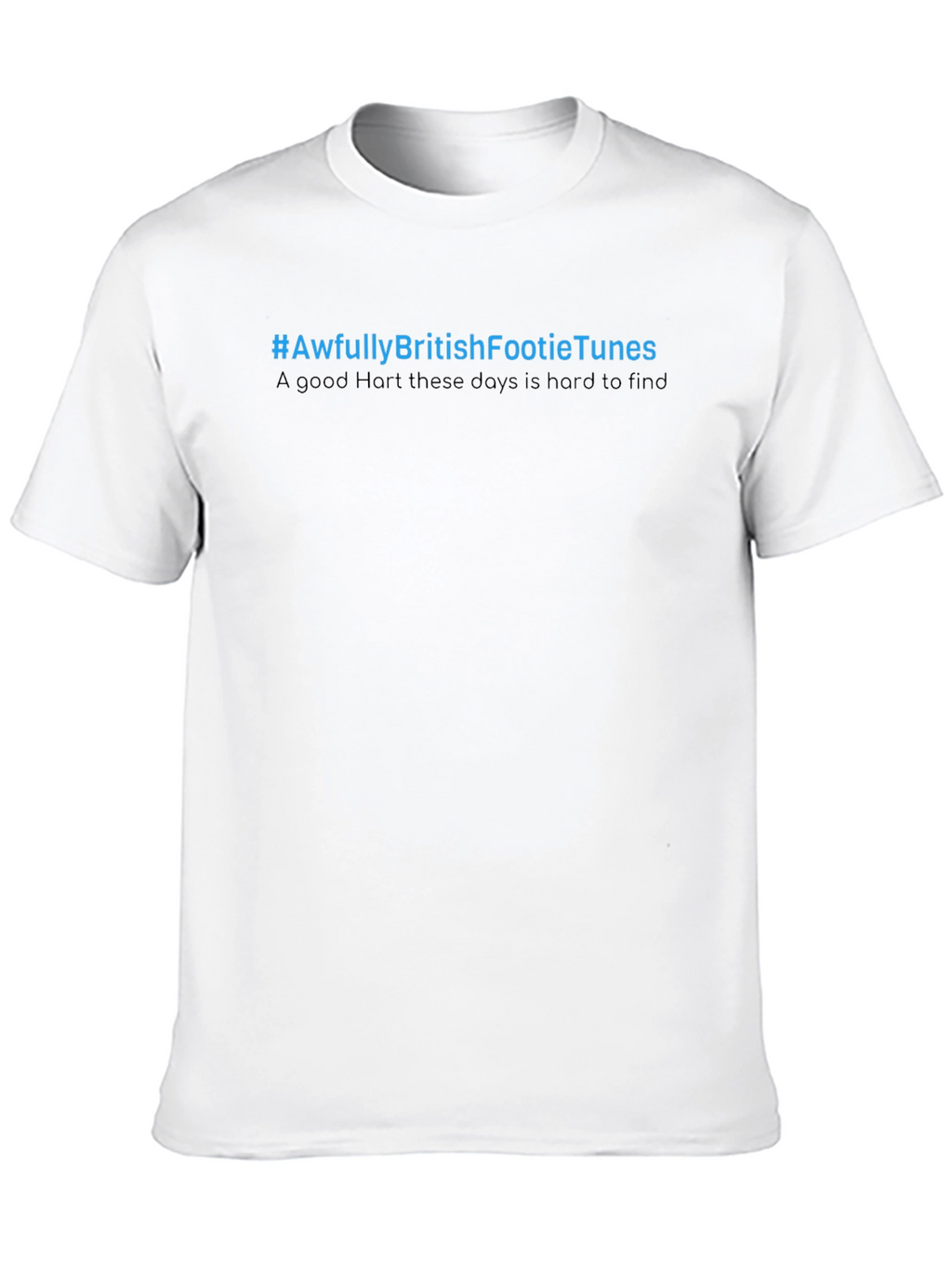 Awfully British Footie Tunes Black T-Shirt