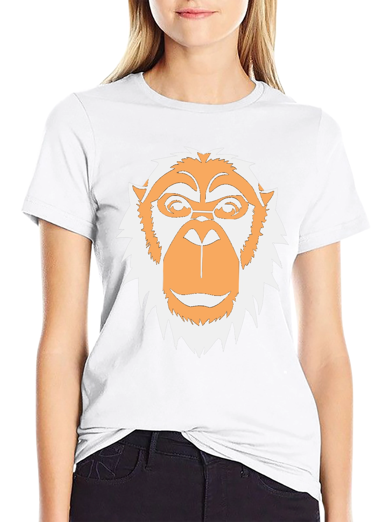 Monkey Face Graphic Tee - Cool Casual Style
