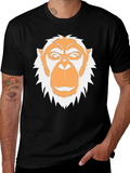 Monkey Face Graphic Tee - Cool Casual Style