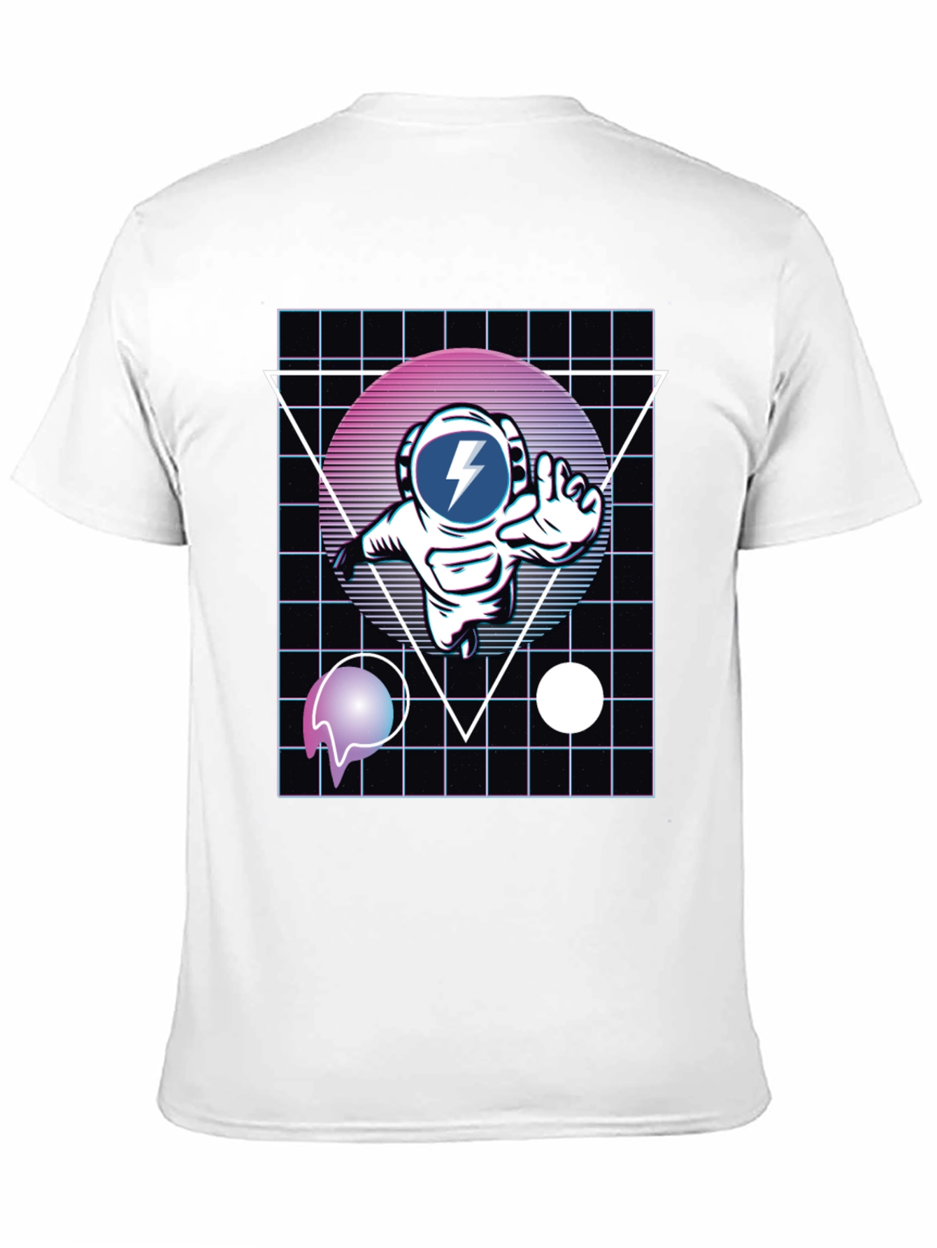 Retro Astronaut T-Shirt - Black Graphic Tee