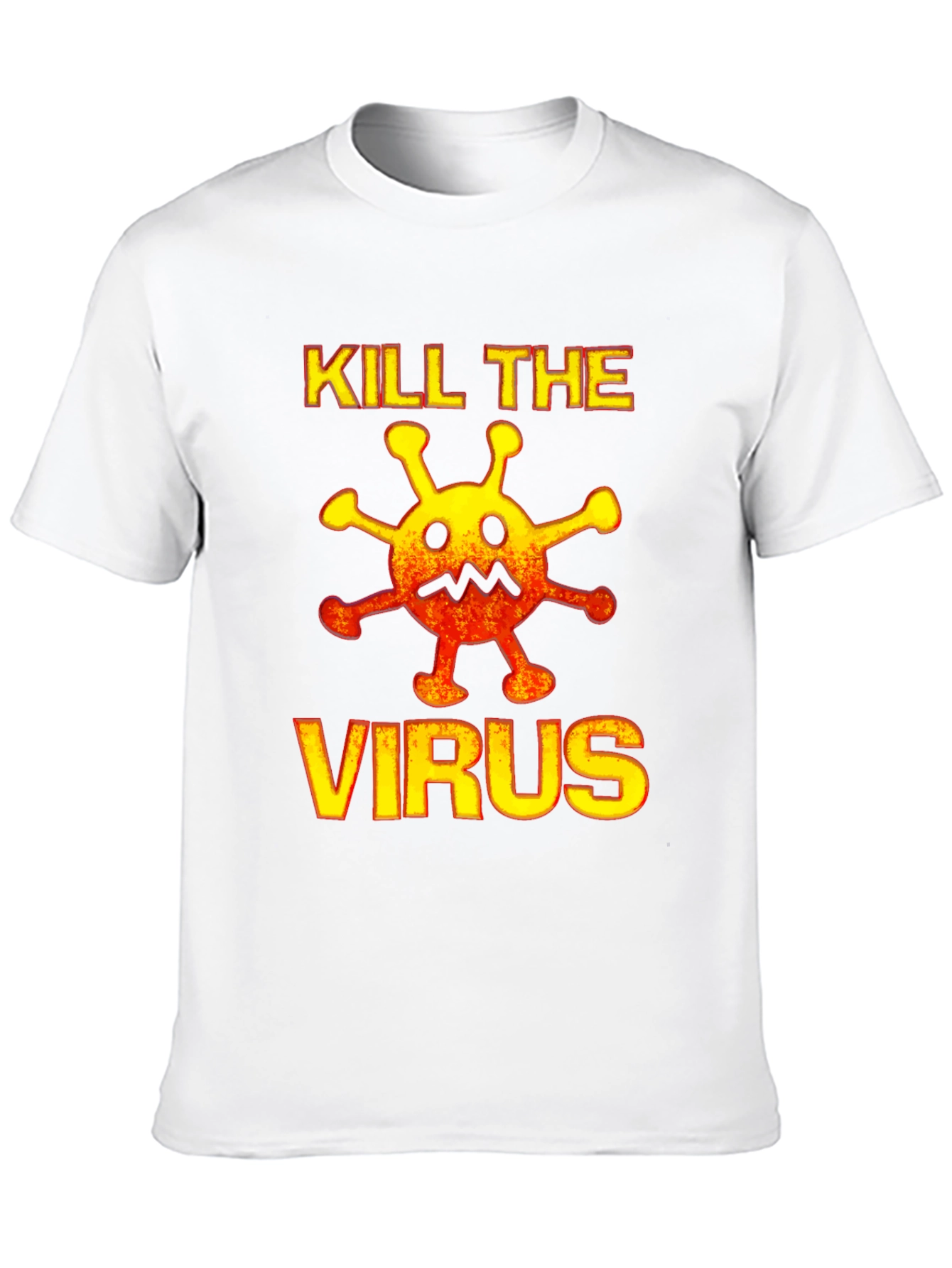 Kill the Virus Graphic Tee - Black Cotton
