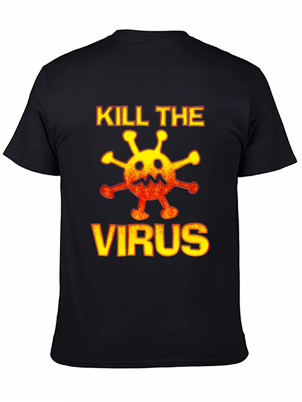 Kill the Virus Graphic Tee - Black Cotton