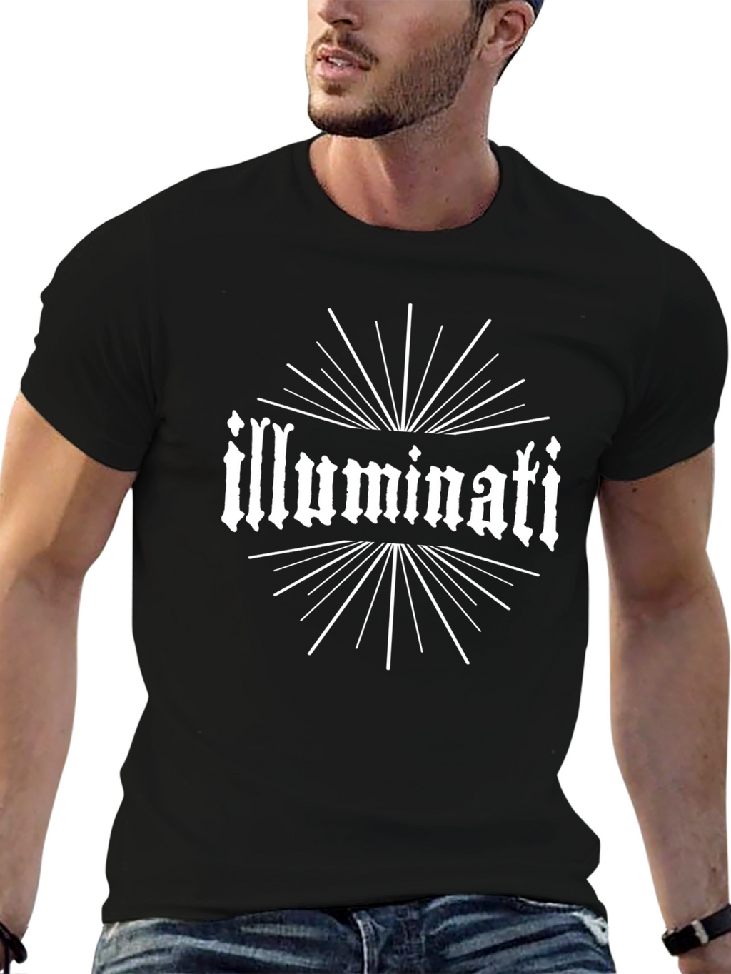 Illuminati Graphic Tee - Black