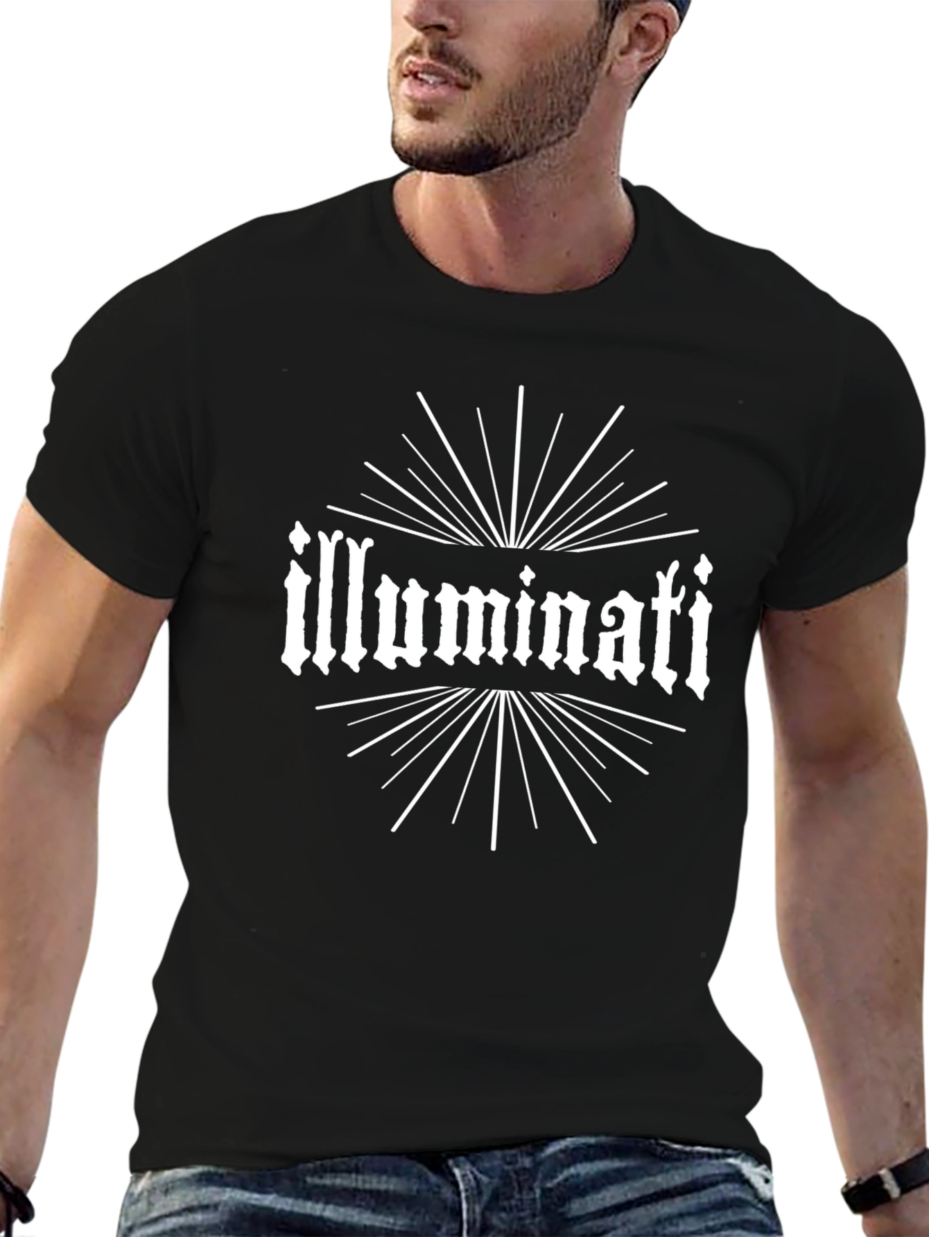 Illuminati Graphic Tee - Black