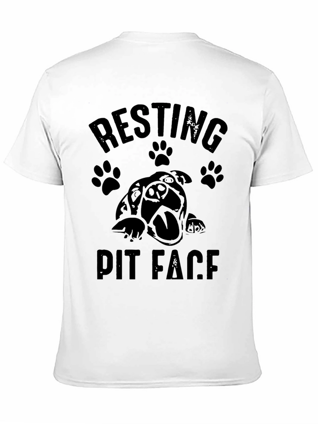 Resting Pit Face Black Graphic T-Shirt