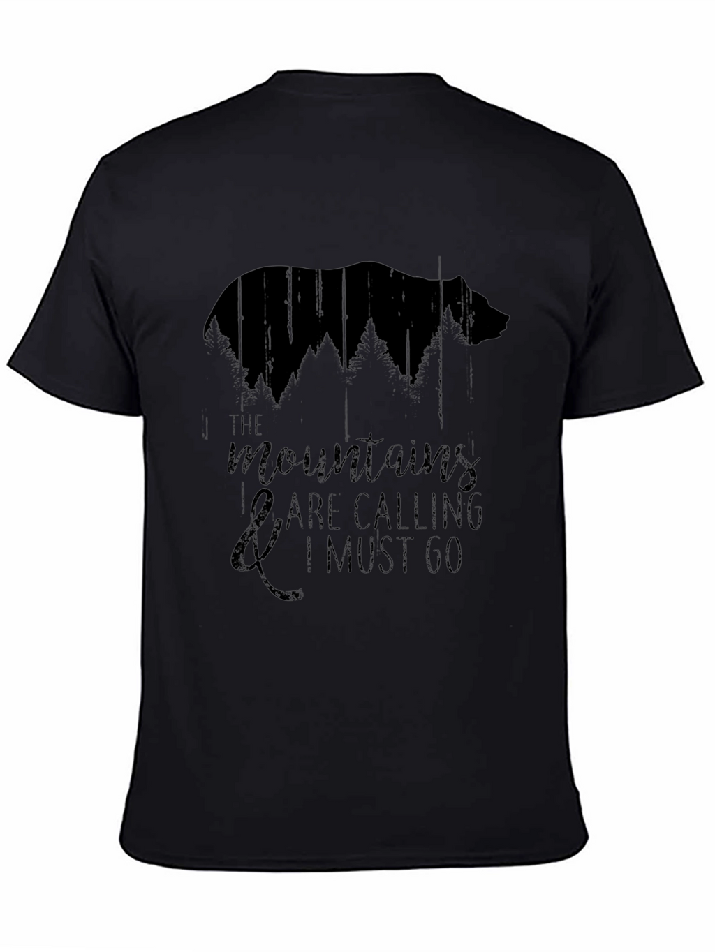 Mountains Calling T-Shirt - Bear Forest Graphic Tee