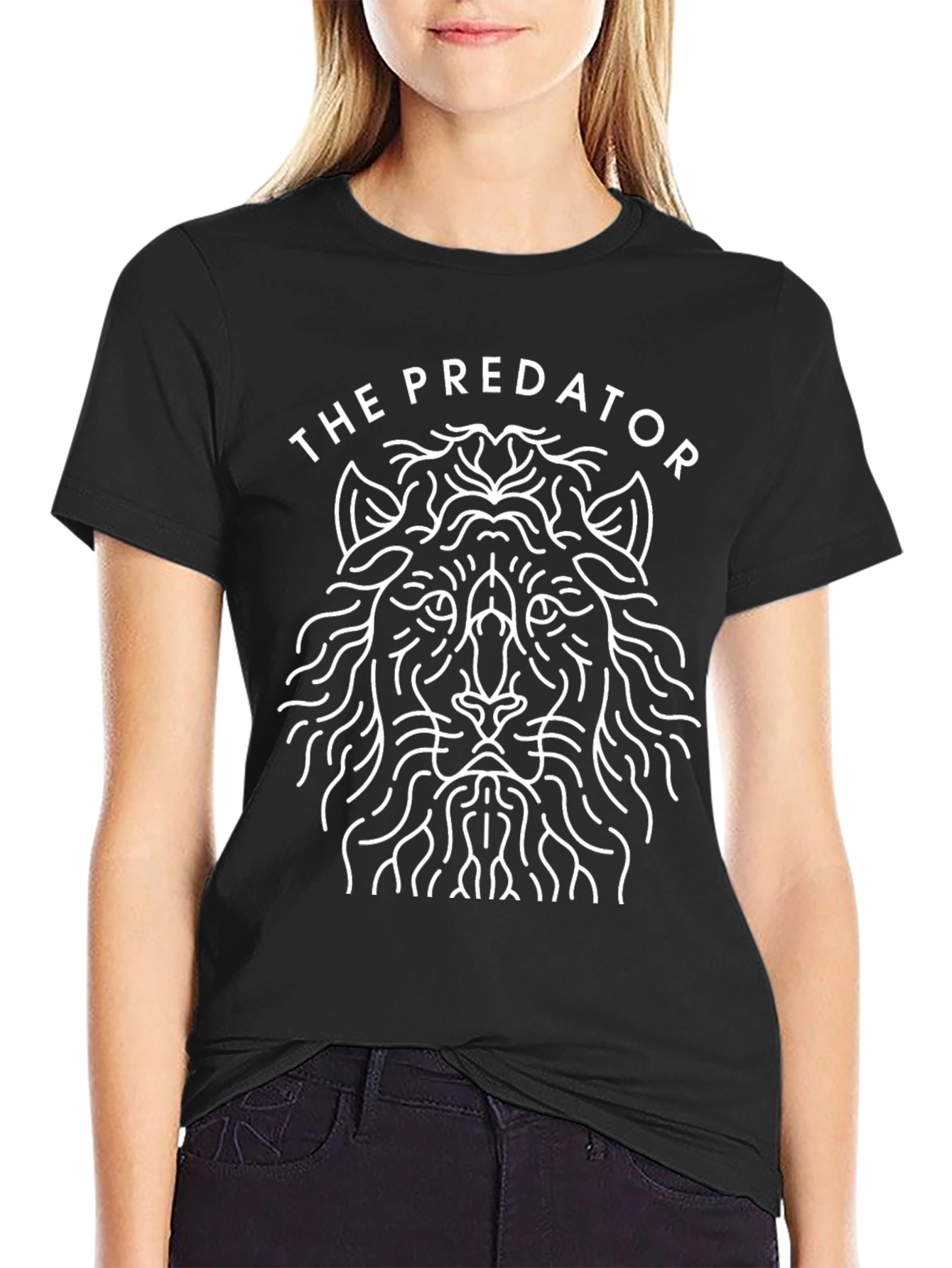 The Predator Lion Graphic Tee - Black