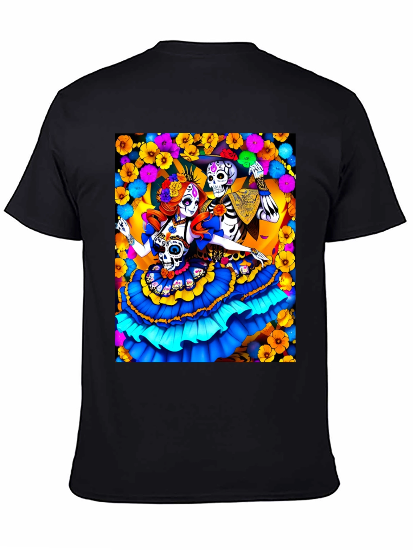 Day of the Dead Skeleton Couple T-Shirt