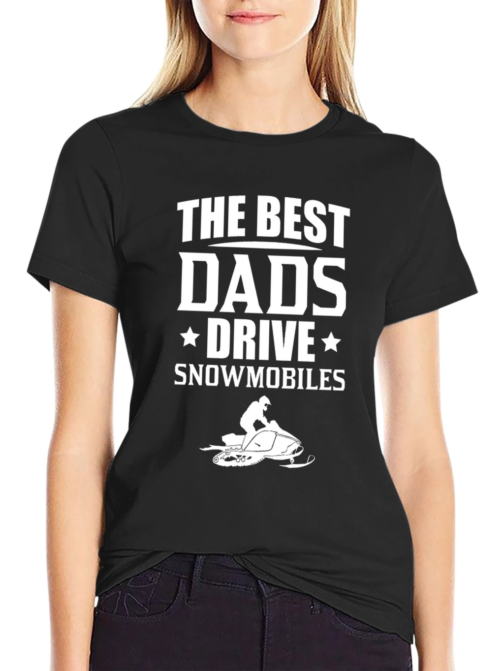Best Dads Drive Snowmobiles Graphic Tee