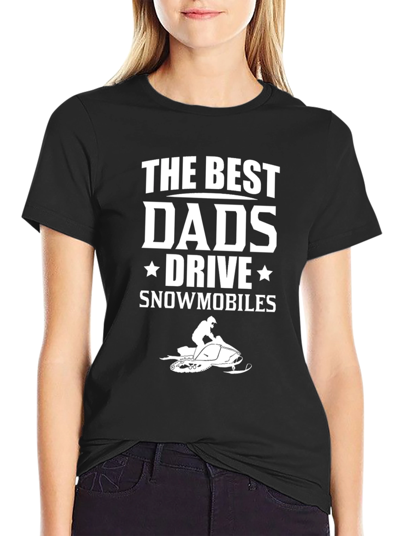 Best Dads Drive Snowmobiles Graphic Tee