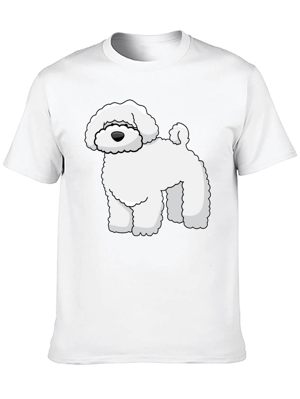 Cute Cartoon Dog Graphic T-Shirt