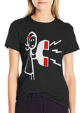Magnetic Attraction Graphic Tee - Black