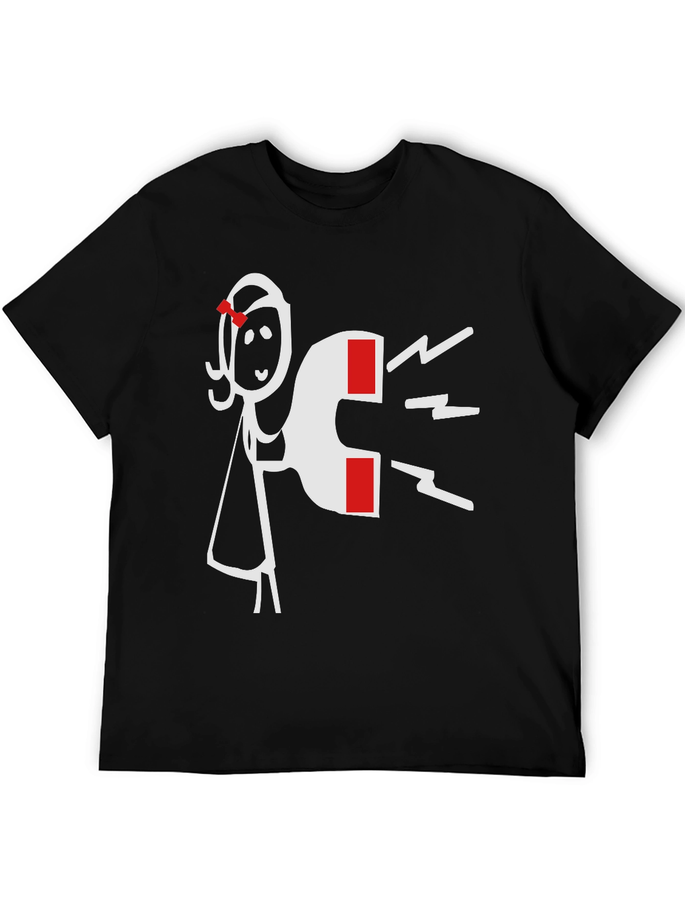Magnetic Attraction Graphic Tee - Black