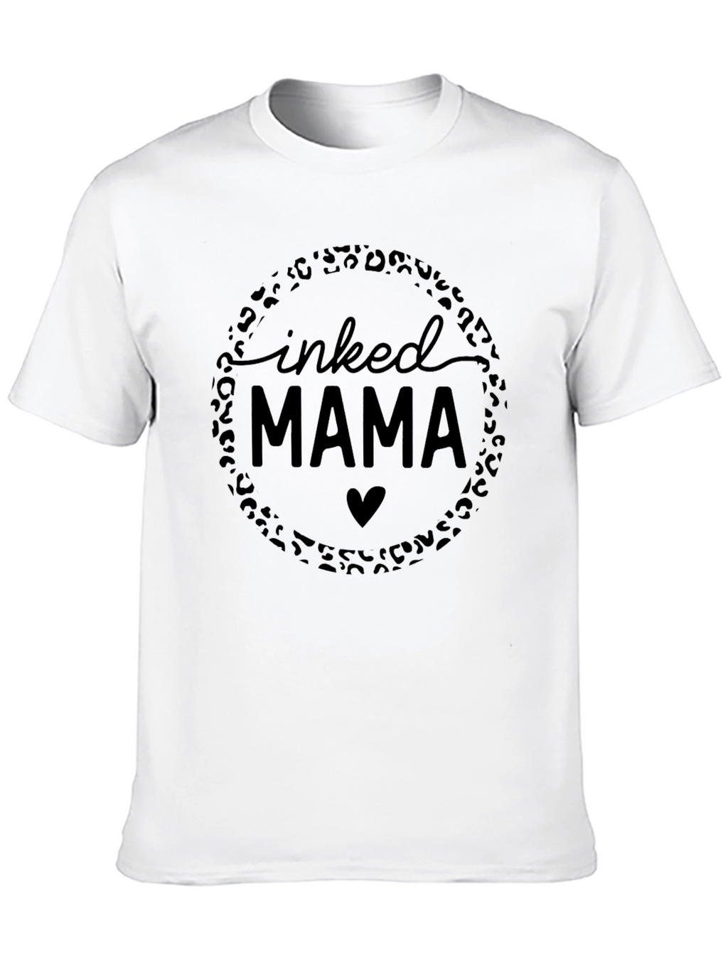 Inked Mama Leopard Print Graphic Tee