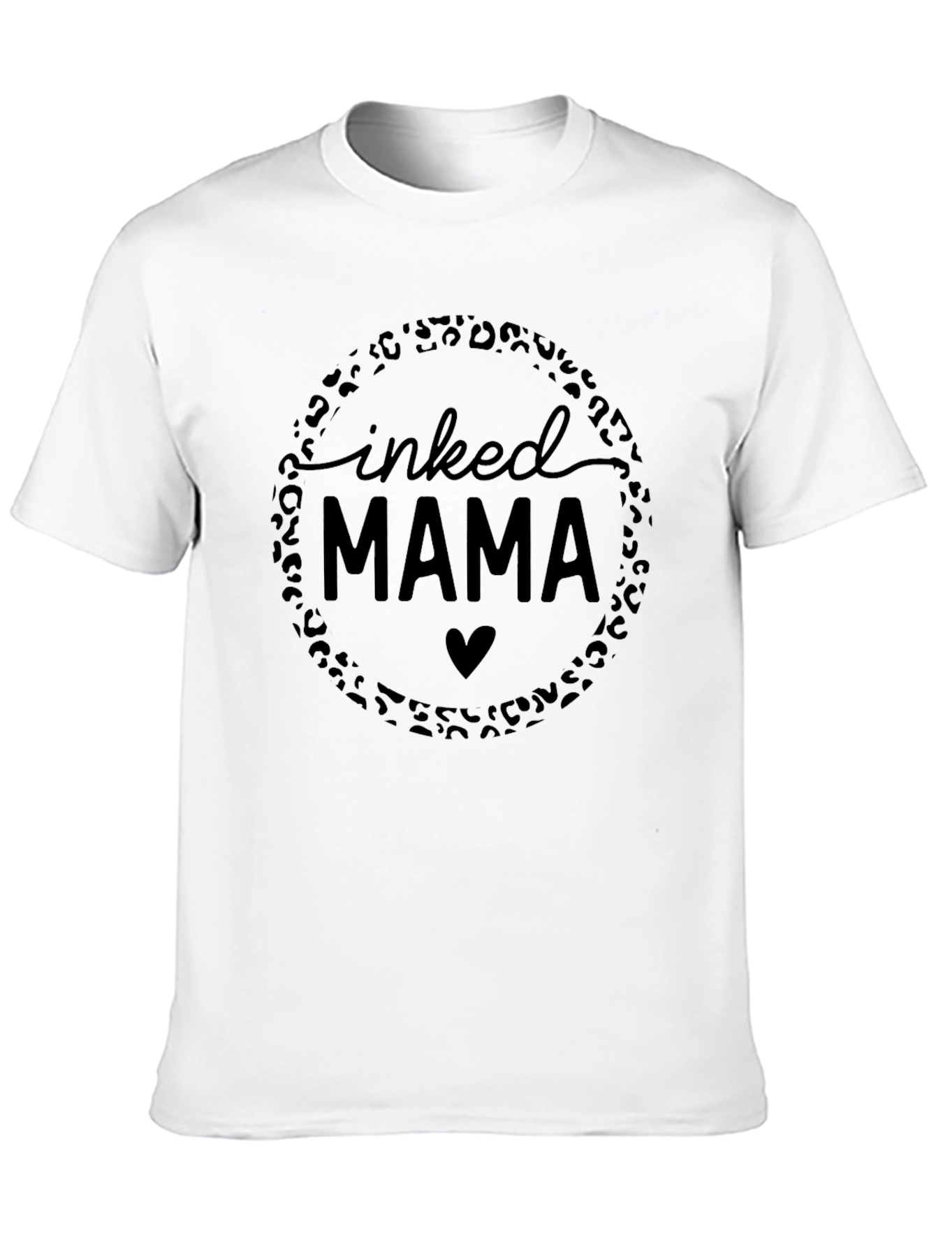 Inked Mama Leopard Print Graphic Tee