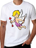 Cupid Graphic T-Shirt - Retro Valentines Day Tee