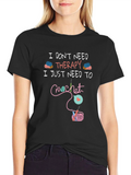 Crochet Therapy T-Shirt - Funny Hobby Tee