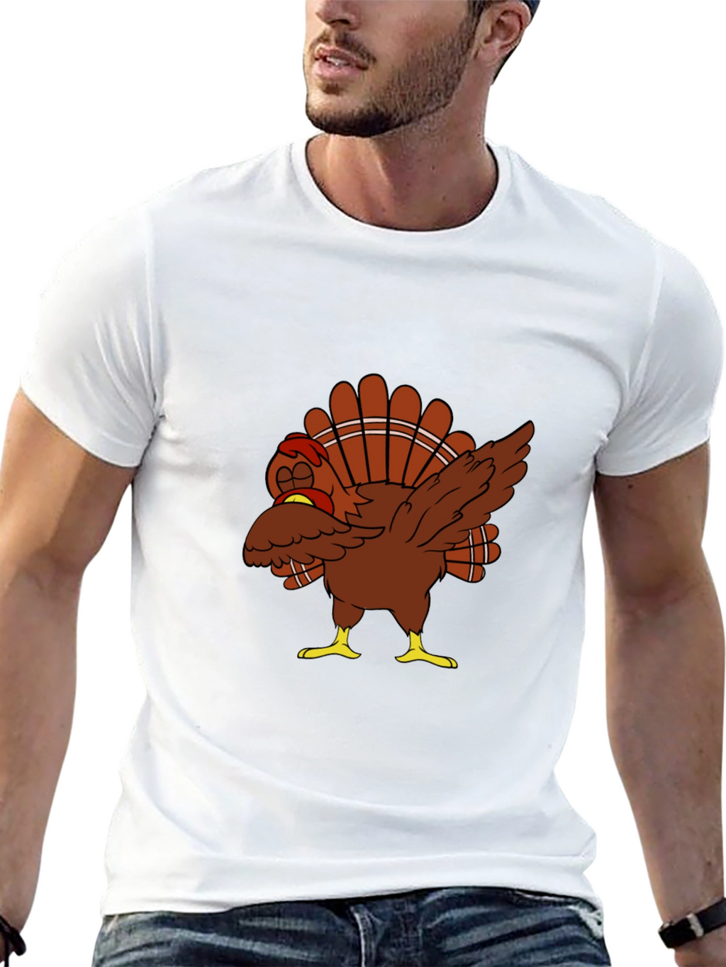 Dabbing Turkey T-Shirt - Thanksgiving Day Tee