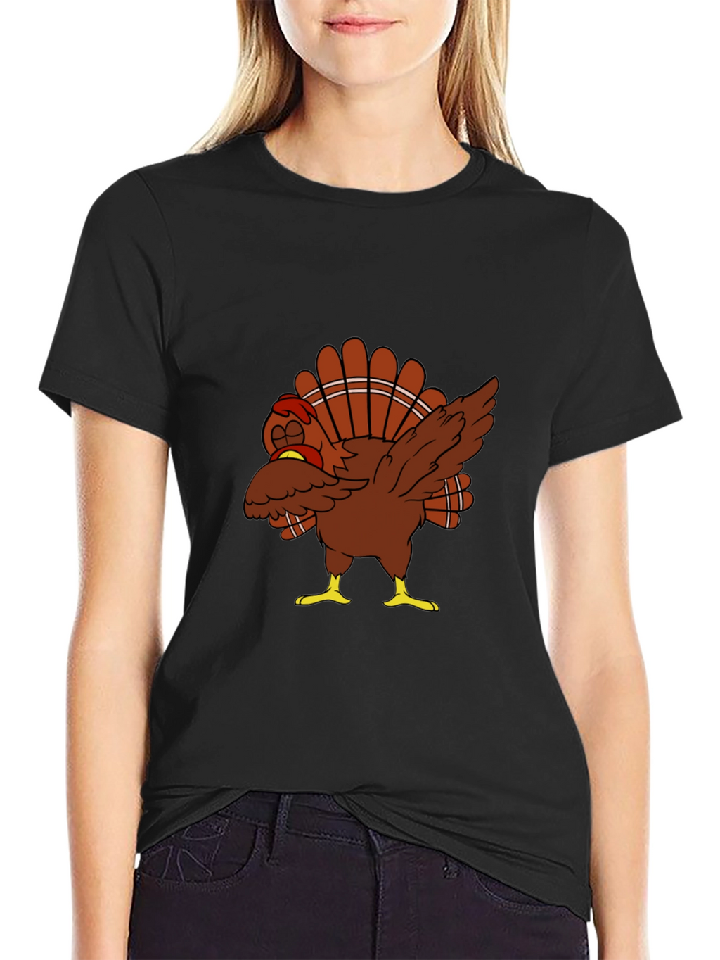Dabbing Turkey T-Shirt - Thanksgiving Day Tee