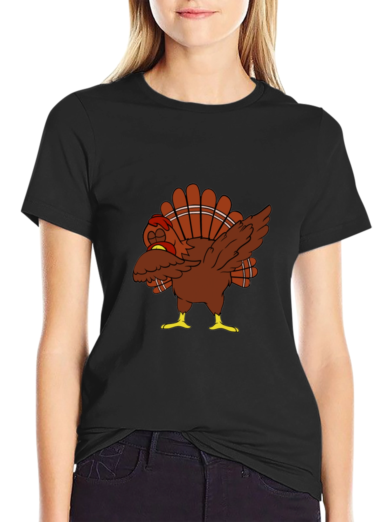 Dabbing Turkey T-Shirt - Thanksgiving Day Tee