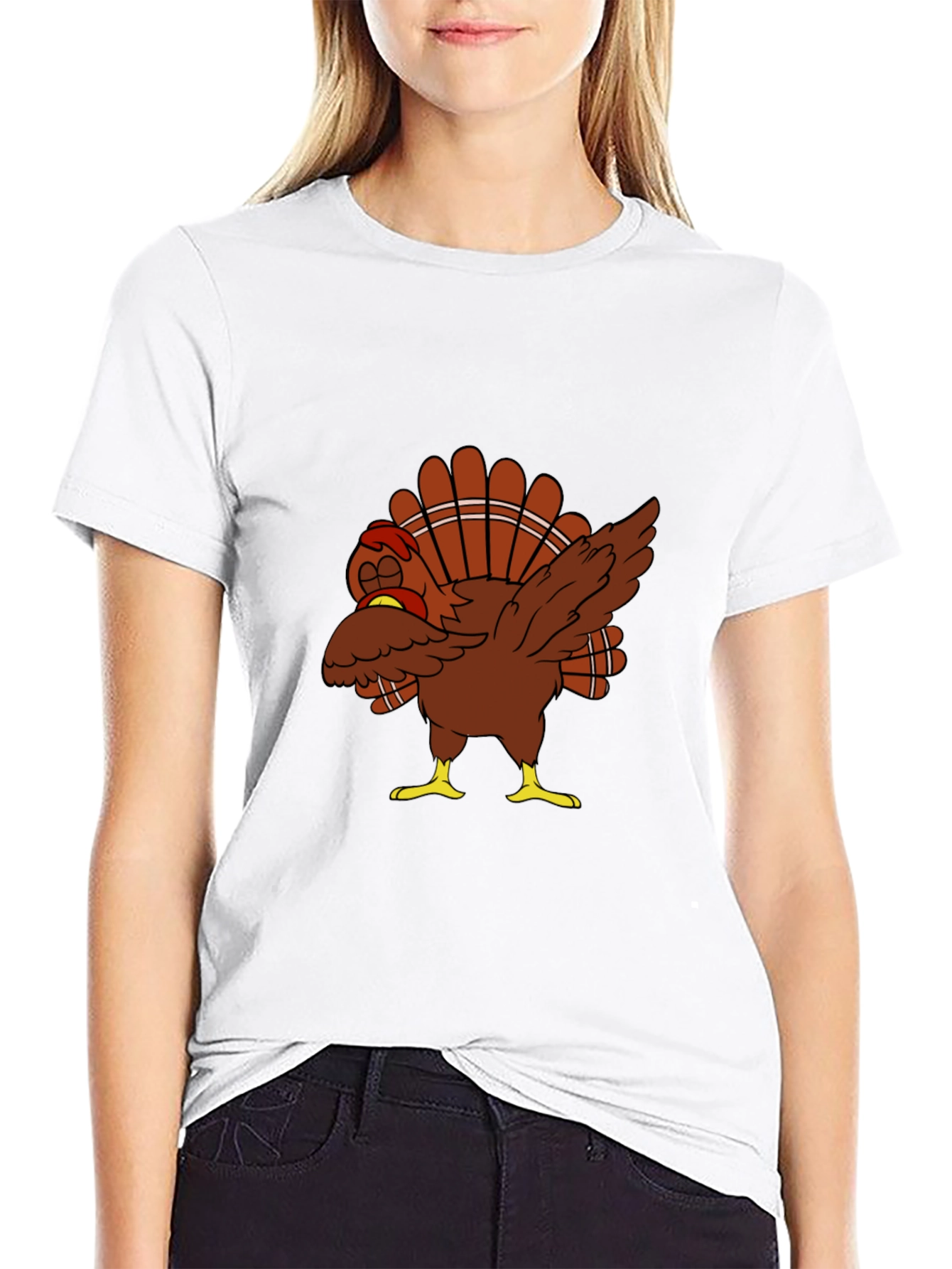 Dabbing Turkey T-Shirt - Thanksgiving Day Tee