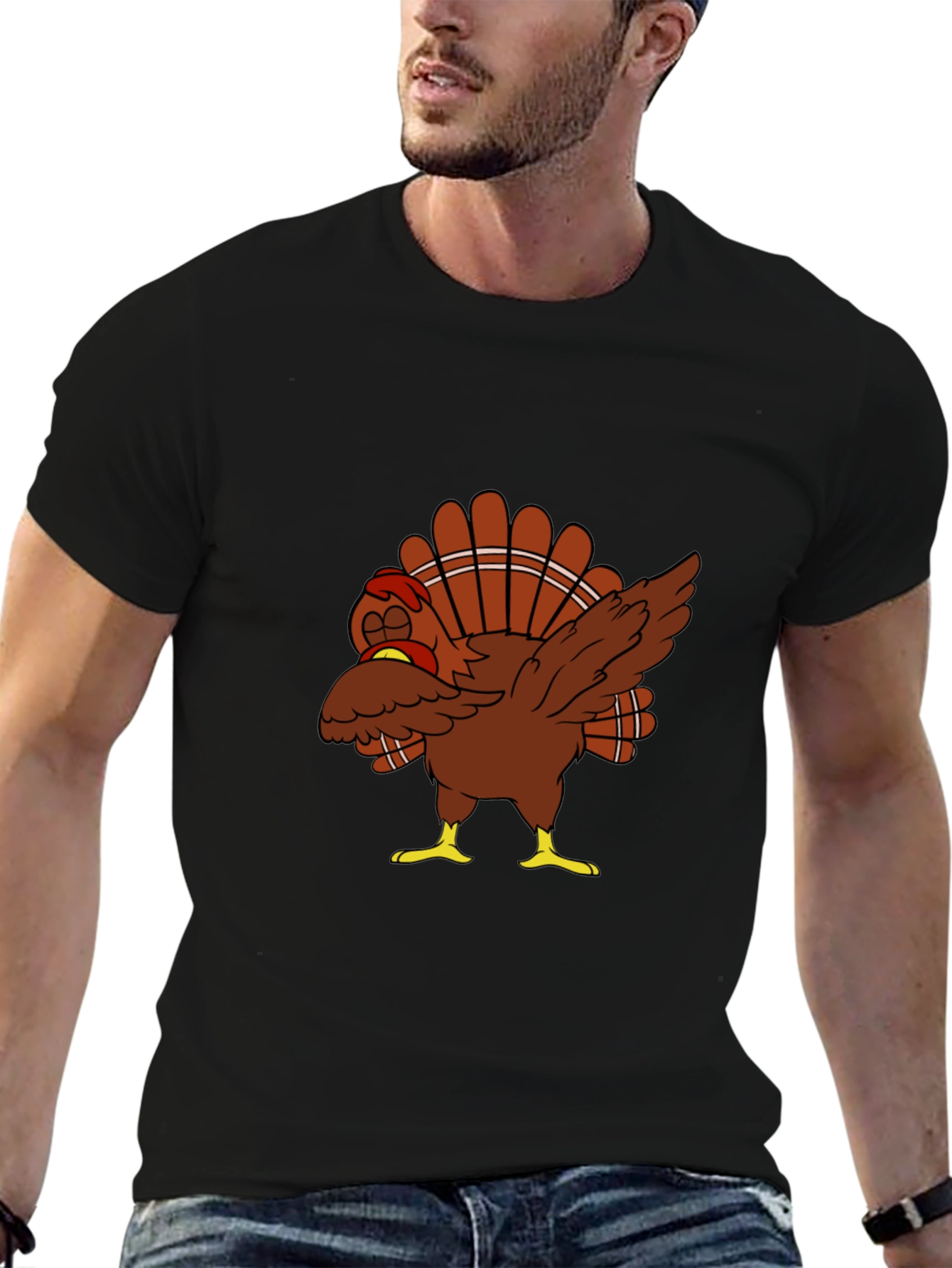 Dabbing Turkey T-Shirt - Thanksgiving Day Tee