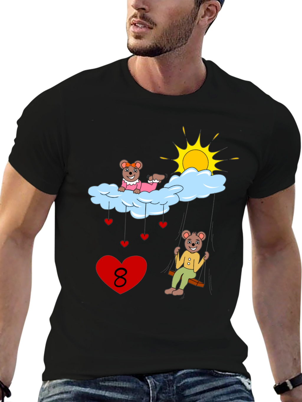 Beary Cute Number 8 T-Shirt