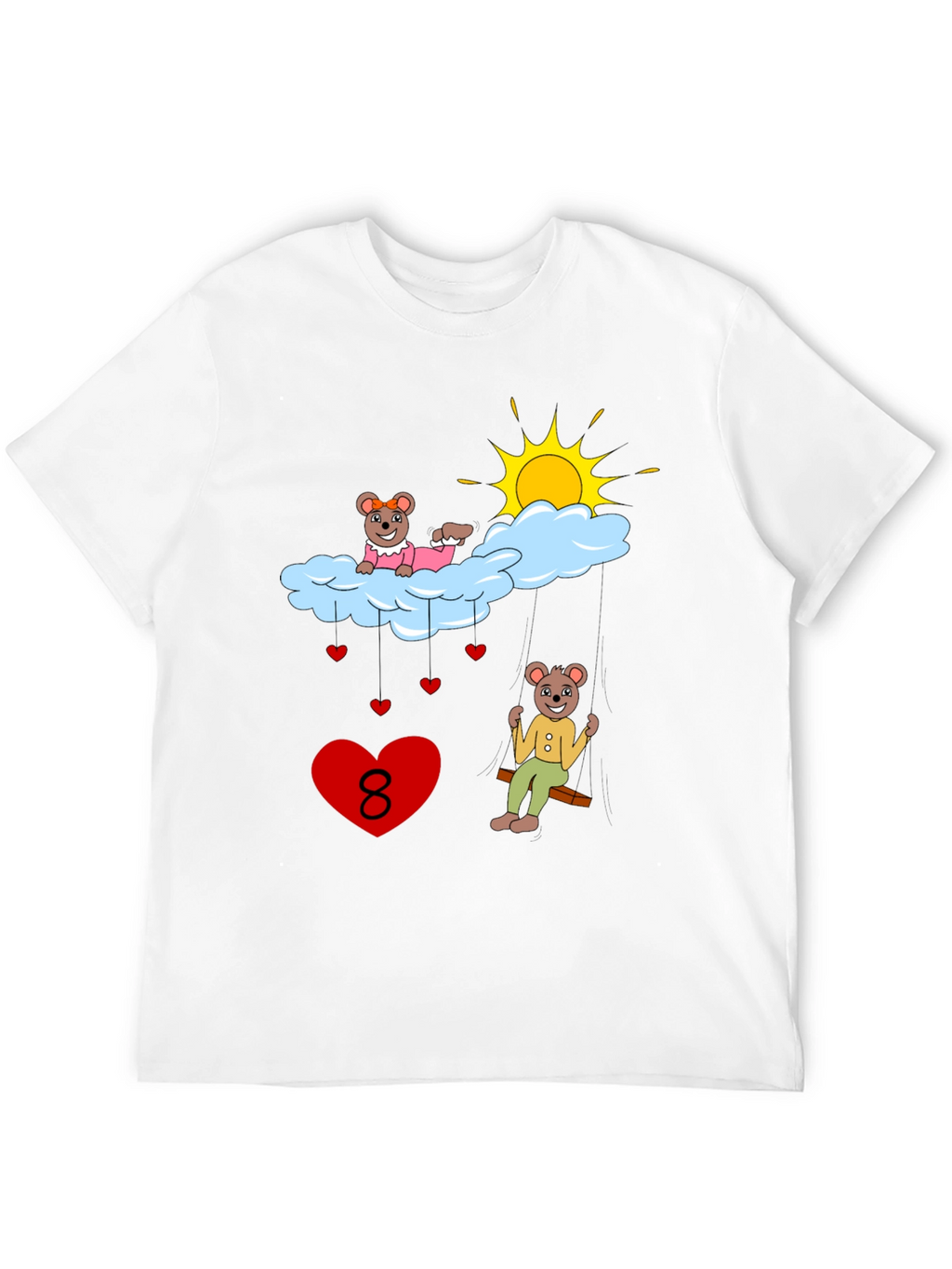 Beary Cute Number 8 T-Shirt