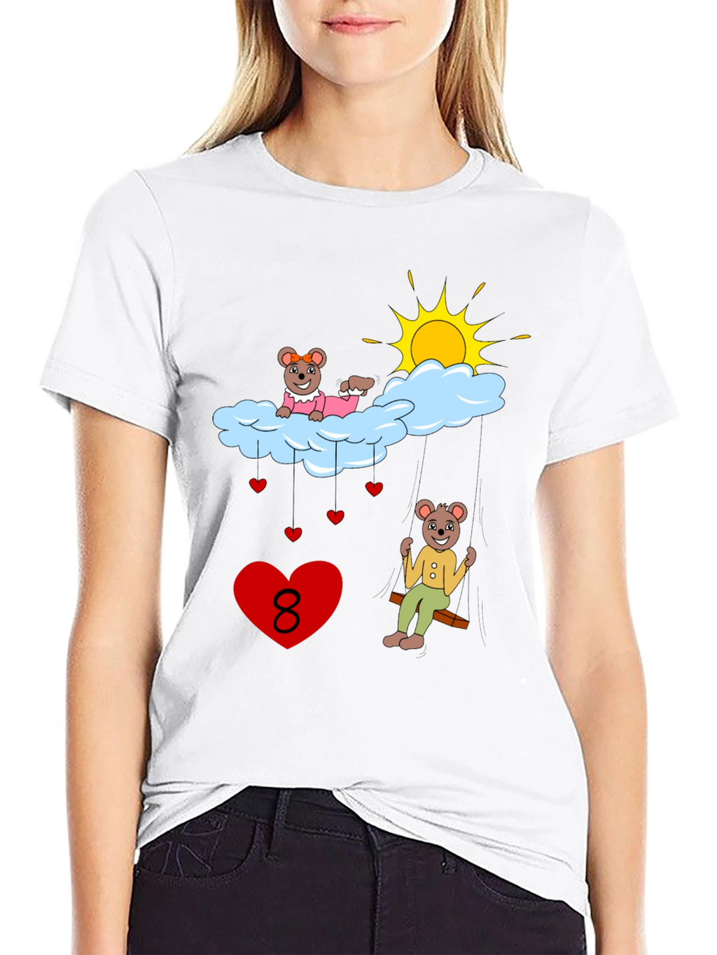 Beary Cute Number 8 T-Shirt