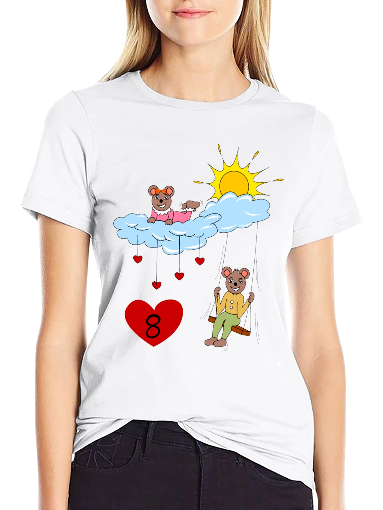 Beary Cute Number 8 T-Shirt